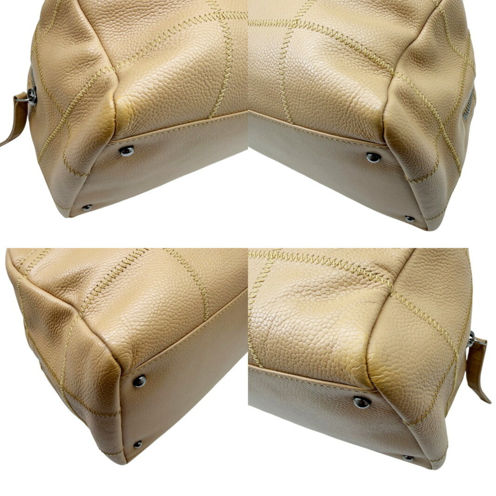 CHANEL Cream Caviar Leather Tote Bag - Picture 7 of 11